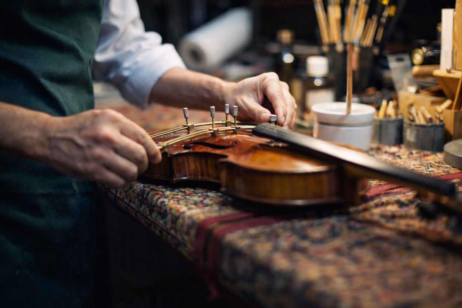 Restauração com mansidão: mãos restaurando com cuidado e paciência